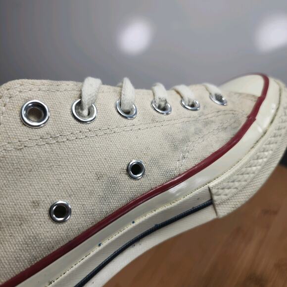 Women's Converse Chuck Taylor All Star Sz 8 010176 White Canvas Casual Sneakers - Picture 8 of 9